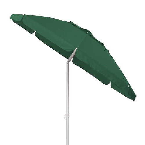 PICNIC TIME 5.5 Ft Portable Beach Umbrella, Lightweight UV Protection Sunshade with Tilt Pole & Carry Bag, Outdoor Canopy Umbrella for Beach, Sand, Pool, Patio, Camping, Travel, or Backyard Shade, (Hunter Green) - color: Hunter Green