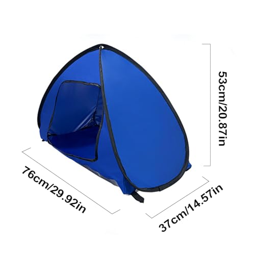 Dog Tent Shelter, Foldable Pet House, Waterproof Shade Canopy, 15.76x14.58x16.94 Inches Portable Structure, Outdoor Protection for Backyard, Garden, Patio, Picnics, Camping, Travel Use - color: Blue L
