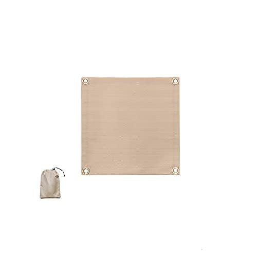 Fire Pit Mat, Fireproof Stove Grill Mats Blanket for Wood Deck Insulation, Camping BBQ Temperature Resistant Rugs Accessories for Outside Indoor Lawn Protection (17.7''×17.7'') - size: 17.7''×17.7''