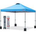 MASTERCANOPY Durable Pop-up Canopy Tent with Roller Bag (10x10, Sky Blue) - color: Sky Blue, size: 10x10