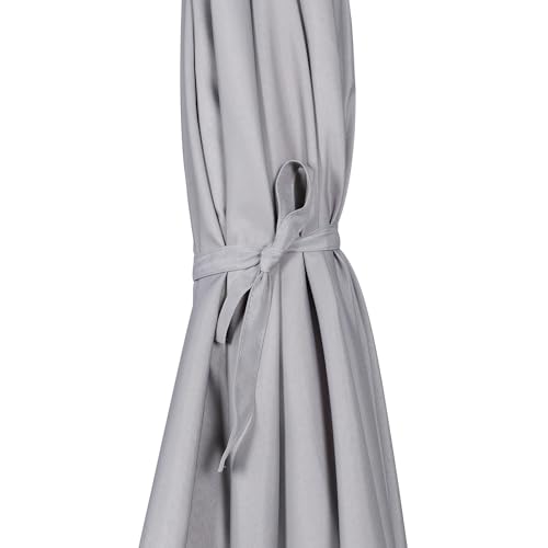 Blissun 7.5 ft Patio Umbrella, Yard Umbrella, Outdoor Market Umbrella with Push Button Tilt Crank, Grey - color: Grey