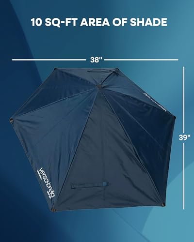 Sport-Brella Versa-Brella SPF 50+ Adjustable Umbrella with Universal Clamp - color: Bright Turquoise, style: REG