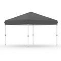 GarveeLife 10x10 Pop Up Canopy with One Button Push Setup - Heavy Duty Outdoor Canopy Tent with Portable Roller Bag - 3 Adjustable Height, 4 Weight Bags, 8 Stakes & 4 Guy Ropes Included, Grey - color: Gray