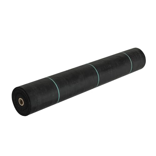 VEVOR 4FTx300FT Premium Heavy Duty Weed Barrier Landscape Fabric, 3.2OZ Woven Geotextile Fabric Under Gravel, High Permeability for Weed Blocker Weed Mat, Driveway Fabric, Weed Control Garden Cloth - size: 4FT*300FT-3.2OZ, style: Woven