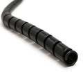Electriduct 5/8 Inch Heavy Duty Spiral Wrap HDPE Flexible Plastic Cable Sleeve Hose Protector 50 Feet - Black - color: Black, size: 0.64 in - 50 ft