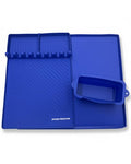 KITCHEN PERFECTION Ultimate Kit for Blackstone Griddle 36 Inch - Silicone Griddle Cover Mat + Griddle Accessories Mat + 2 PCS Silicone Grease Cup Liners Hermetic Protection from Rust & Debris All Year - color: Classic Blue 36" Ultimate Kit