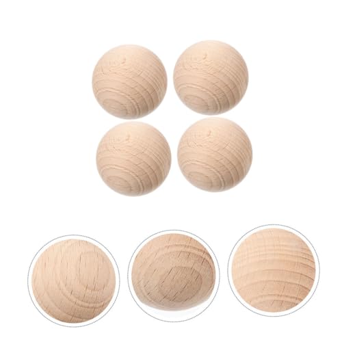 5pcs Unfinished Solid Wood Croquet Balls for Lawn Games Balls for Crafting Painting and Outdoor Fun Backyard and Bocce Activities