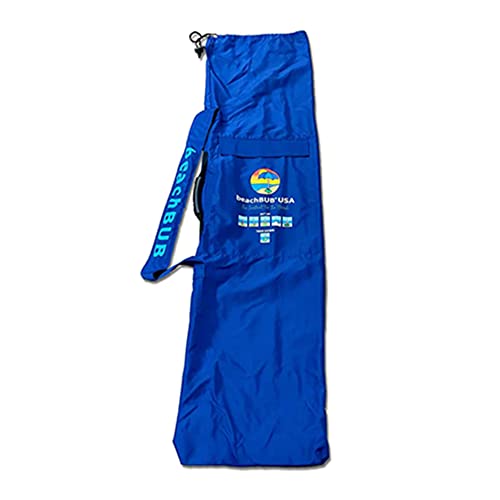 BEACHBUB Beach Umbrella Bag - Waterproof & Foldable Beach Bag for Umbrellas with Wide Padded Shoulder Strap & Molded Carry Handle - color: Deep Ocean Blue