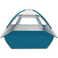 COMMOUDS Beach Tent Sun Shade for 3/4/6/8 Person, UPF 50+ Beach Sun Shelter Canopy Tent, Lightweight, Easy Set Up and Carry - color: Silver, size: 3 Person