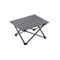 Aluminum Alloy Camping Folding Table - Portable Picnic Desk with Carry Bag, Lightweight Outdoor Dining Set (Black Table (Small)) - color: Black Table (Small)