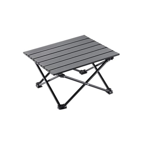Aluminum Alloy Camping Folding Table - Portable Picnic Desk with Carry Bag, Lightweight Outdoor Dining Set (Black Table (Small)) - color: Black Table (Small)