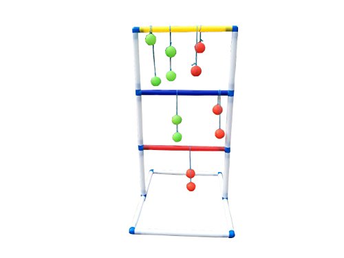 FixtureDisplays® Ladder Toss Game Set with 6 Bolos Backyard Family Kid Games 16856-NPF