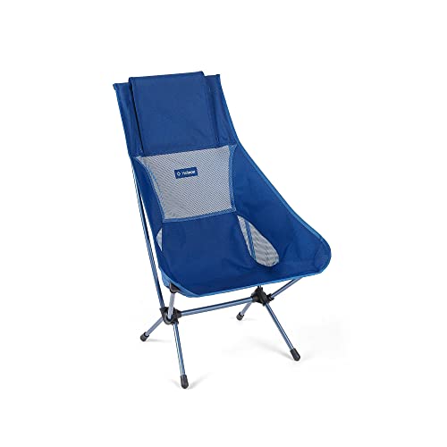 Helinox Chair Two Ultralight, High-Back, Collapsible Camping Chair, Blue Block, with Pockets - color: Blue Block