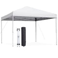 JupiterForce 10 x 10 Pop Up Canopy Tent Sun Protection Waterproof Instant Shelter Portable Folding Canopy with Roller Carry Bag, White - color: White