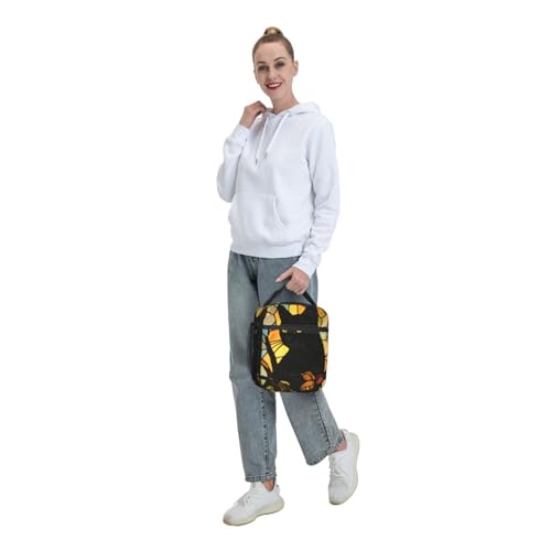 Cute Cat Lunch Box for Kids,Adults,Animal Lovers,Black Kitten Design Insulated Lunchbox,Leakproof Tote Bag,Reusable Cooler Bags for Work,Picnic,Office,Travel,Practical Lunchbag Gifts - color: Cat02