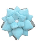 Green Philosophy Co. Poinsettia Pillow - Frost Blue - color: Frost Blue