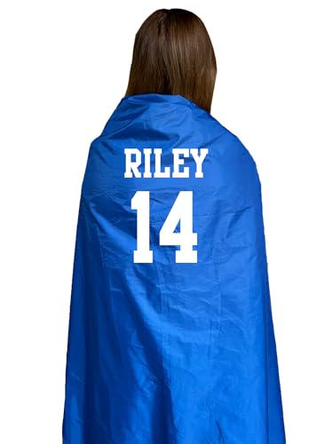 Threadart Personalized Outdoor Rainproof & Windproof Thick Stadium Blanket | for Camping, Picnic, Sports, Festivals, Football, Baseball, Concerts, Parks, Beach 55" x 79" - color: ROYAL BLUE