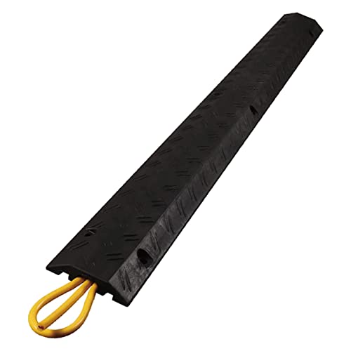 Cable Ramp Protective Cover,Cable Cover,Indoor Cable Protector Floor Cord Cover Cord Protector Single Channel Hose and Cord Protection for Outdoor and Indoor Use,100x10x2 cm~1 - size: 100x10x2 cm~1