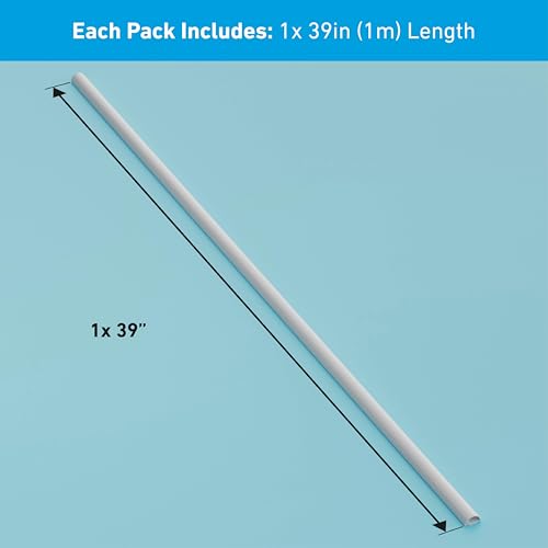 D-Line Half Round Cord Hider, Patented Cable Cover, Hide TV Wall Mount Wires, Raceway for Cords, Decorative Wire Covers, Paintable, Adhesive Cable Concealer, 1x 0.78in W x 0.39in H x 39in L,White - color: White, size: 0.78x0.39in - 1x 39in