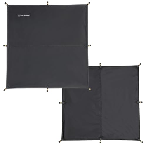 Clostnature Waterproof Camping Tarp for Tent - Ultralight Hammock Rain Fly for Backpacking, Heavy Duty Camping Hiking Awning Lightweight Rain Tarp Tent Shelter Camping Gear Must Haves - size: 120''x115''