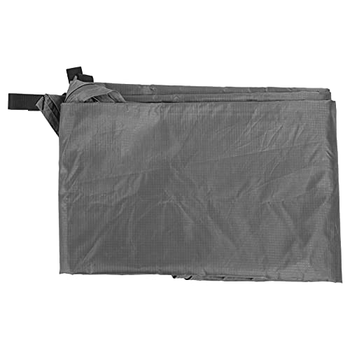 Waterproof Camping Tarp, Camping Cover with Rhombus Pattern, 360x290cm Multifunction Sun Shade Canopy for Beach Hammock Tent, Includes Storage Bag and Wind Ropes (Gray) - color: Gray
