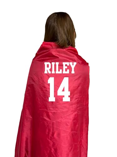 Threadart Personalized Outdoor Rainproof & Windproof Thick Stadium Blanket | for Camping, Picnic, Sports, Festivals, Football, Baseball, Concerts, Parks, Beach 55" x 79" - color: Black/Red