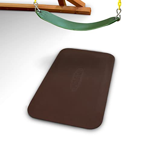 Gorilla Playsets 09-0012-PAIR-R Protective Rubber Mat For Swing Set of 2 Mats), Red - color: Red