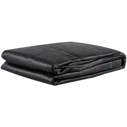 VEVOR Driveway Fabric, 12.5x30ft-3.5oz Woven Landscape Fabric, Weed Fabric Barrier Heavy Duty, Garden Fabric Weed Barrier, Weed Control Fabric, Geotextile Fabric, Weed Block Gardening Mat, Landscaping - size: 12.5FT*30FT-3.5OZ, style: Woven