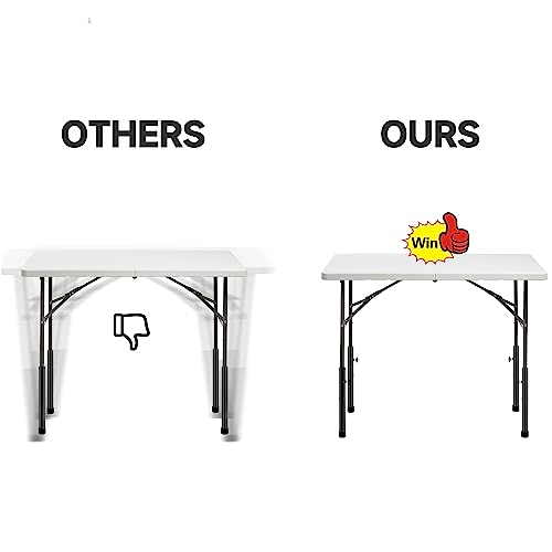 8 Pack Folding Table Risers, 4 Levels Adjustable Height Folding Table Leg Extenders, Heavy Duty Metal Table Leg Extensions Raise Table Height 3.6in | 6.77in | 10in | 13in - size: 8 PCS - 4 LEVELS ADJUSTABLE HEIGHT