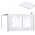 10x10 Pop Up Canopy Sidewall - 1 PC 300D Waterproof Attachable Tent Wall, Privacy Shade for Outdoor Events, Vendor Booths (Tent Not Include, with PVC Church Window) - style: with PVC Church Window