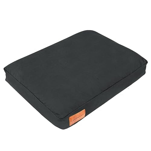 WHITEDUCK Dog Bed Cover (Black) 36" Lx27 Wx4.3 th (L) - color: Black - Only Cover, size: Large