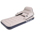 Twin Size Air Mattress Sofa Bed with Headboard and Pillow, Inflatable Bed for Outdoor Overnight - size: Twin