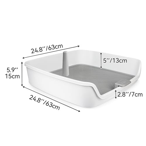 ALL FOR PAWS Pee Pad Holder, XL Dog Litter Box, Puppy Pads Holder, Puppy Potty Tray for Small/Medium/Large Dog Potty Training, 25" x 25"