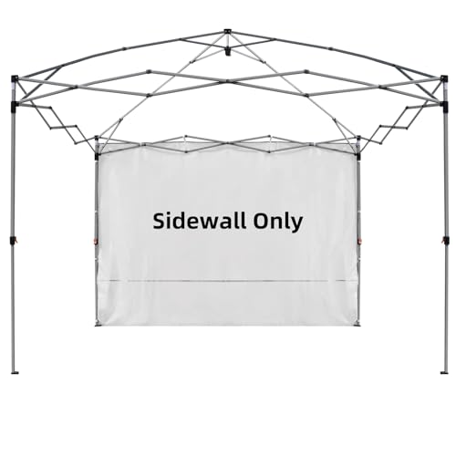 Canopy Sidewall for 10x10,10x20 Pop up Canopy Party Tent, UV Protection and Waterproof for Outdoor Event Tents, Vendor Booths, for Backyard, Patio, Camping (1 Sidewall, Frame Not Included, White) - color: White, size: 10'x10', 1 Sidewall