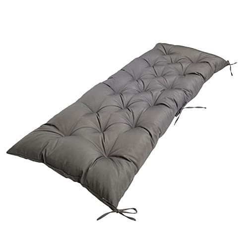 Srutirbo Waterproof Outdoor Bench Cushion, 48"x20", Swing Cushion Patio Furniture Cushions 3 Seater, for Garden Patio Furniture Lounger Bench (Dark Grey, 48x20 in) - color: Dark Grey