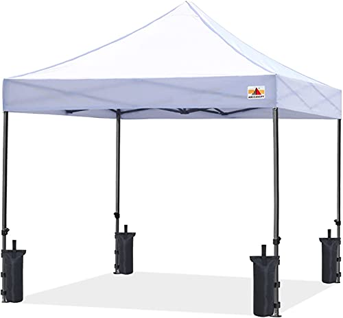 ABCCANOPY Canopy Weights Set of 4-120LBS Sand Bags Upgraded for Pop up Tent, Weight Bags for Outdoor Gazebo, Trampoline, Pergola, Black (Without Sand) - color: Black, size: 120lbs