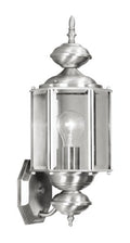 Livex Lighting 2006-91 Outdoor Wall Lantern with Clear Beveled Glass Shades, Brushed Nickel - color: Brushed Nickel