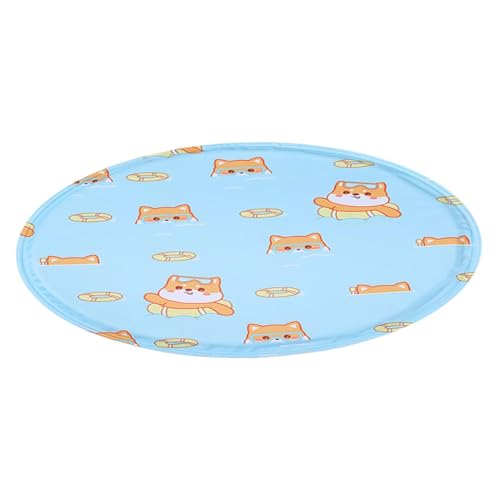 Widely Use Cooling Dog Bed - Soft Gel Non-Slip Pad, Foldable Reusable Mat, Pressure Activated Sheet | for Car Trip Park Beach Picnic Balcony Lawn Travel Summer Heat Relief - color: Blue