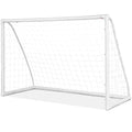 Goplus Soccer Goal, 12'x6'/8'x6'/6'x4' Soccer Net with Strong UPVC Frame, Quick Set-up, High-Strength Netting, Portable Weatherproof Soccer Goals for Backyard Kids Soccer Practice Training - style: 6ftx4ft
