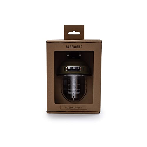 Barebones Beacon Hanging Light – Dusty Yellow, Rechargeable LED Camping Lantern with Adjustable Brightness – Weatherproof Vintage-Style Hanging Lantern for Outdoor Adventures and Year-Round Use - color: Dusty Yellow