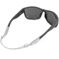 Pilotfish No Tail Adjustable Eyewear Retainer Cable Strap: Sunglasses, Eyeglasses, Glasses (Gray, 14 Inch) - color: Gray, size: 14 Inch