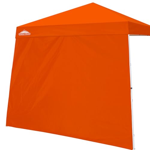 EAGLE PEAK Sunwall/Sidewall for 10x10 Slant Leg Canopy Only, 1 Sidewall, Orange - color: Orange