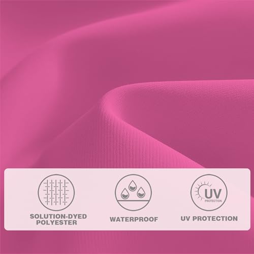 AreShark 12 FT Patio Umbrella for Outdoor, Outdoor Table Umbrella, Outdoor Patio Umbrellas with 8 Sturdy Ribs, Patio Umbrellas for Market, Garden, Deck, Backyard, Pool (Rose Pink) - color: Rose Pink, size: 12FT