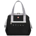 ETidy Fashionable & Lightweight Reusable Lunch Bag Large Capacity Waterproof & Leak Proof Lunch Box Insulated Cooler Lunch Tote For Women Adult To Work Travel Outdoor(Black) - color: Black