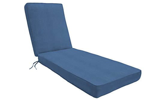 Eddie Bauer Chaise Double Piped 23X75X2.5, Canvas Regatta - color: Canvas Regatta, size: DOUBLE PIPED, style: 23x75x2.5