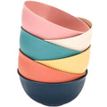 Unbreakable Wheat Straw Cereal Bowls Set of 6, 24 OZ Microwave and Dishwasher Safe Lightweight Soup and Salad Bowl Sets, Reusable Dessert Bowls for Rice, Pasta, Snack, Fruit, BPA Free (6 Colors) - color: 6 Colors