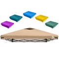 10x10 Pop Up Canopy Replacement Top Cover with Air Vent for Straight Leg Canopy Tent, Waterproof for Outdoor Garden Patio Camping Sun Shade (Khaki) - color: Khaki