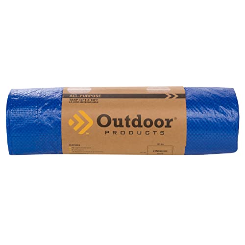 Outdoor Products All-Purpose Plastic Tarp | Waterproof Cover Cover for Home, Outdoor, and Emergency | Multiple Sizes - size: 12 ft X 14 ft