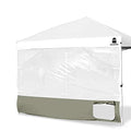 Clear Sidewall, Transparent Canopy Walls, Canopy Side Wall for 10x10 Pop Up Canopy - Straight Leg, Outdoor Instant Canopies Sidewall with Doghole,1 Pack (Khaki) - color: Khaki - D