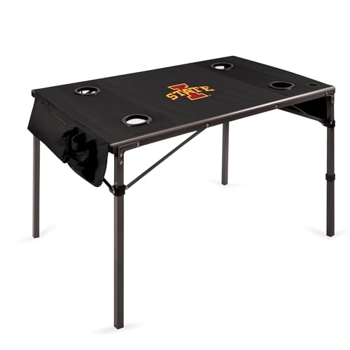 PICNIC TIME NCAA Iowa State Cyclones Soft Top Travel Table, Black, One Size (799-00-179-234-0)